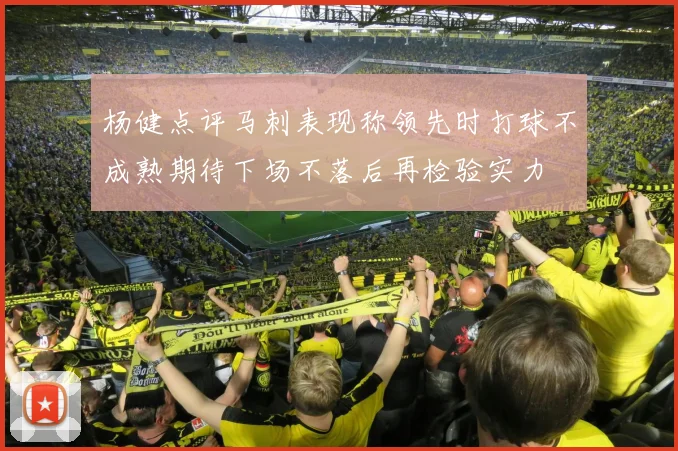 杨健点评马刺表现称领先时打球不成熟期待下场不落后再检验实力